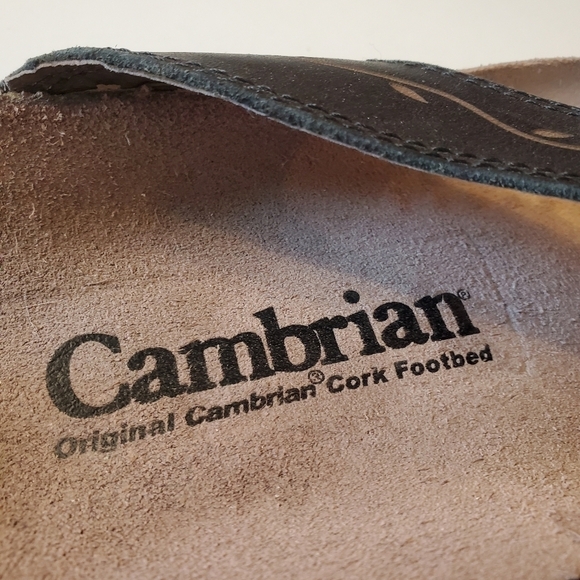 Cambrian Flip Flop Sandals cork footbed size 9.5 - Picture 4 of 6
